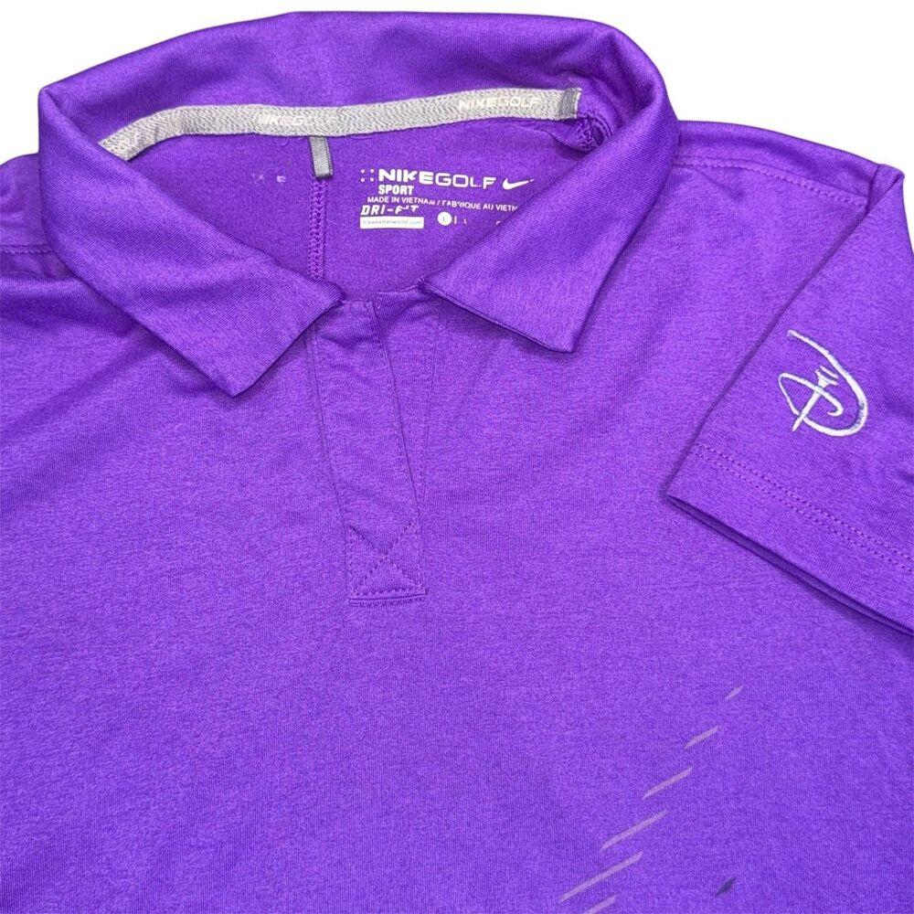 Nike Golf Disney Shirt Women’s Size Large Purple Dri-Fit Polo Mickey Mouse Pluto